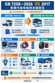  GB 7258—2026《机动车运行安全技术条件》2026与2017版对比有哪些变化